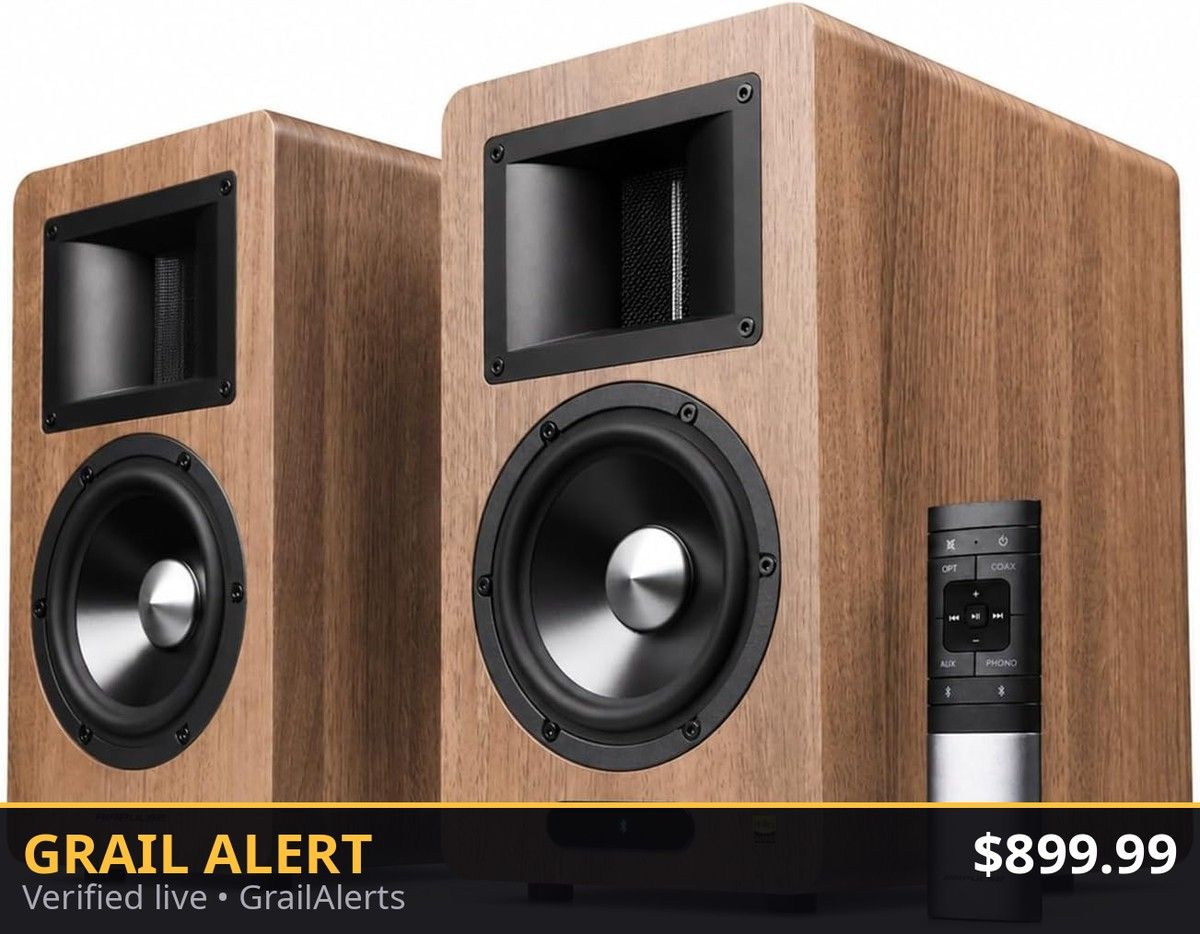 GrailAlerts's tweet photo. Edifier Airpulse A200T Bookshelf Speakers — $899.99
https://t.co/fnviMKpp4U
#ad #GrailAlerts https://t.co/4Co72LqtV0