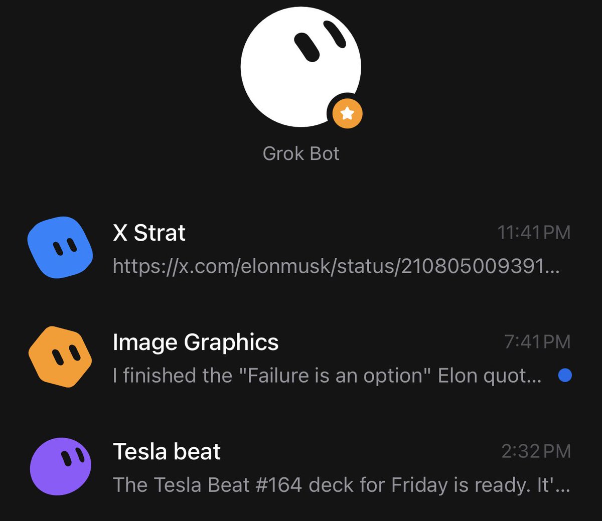 teslaownersSV's tweet photo. Grok @bot is the most important app on my phone @elonmusk https://t.co/00Ovu1OpeB