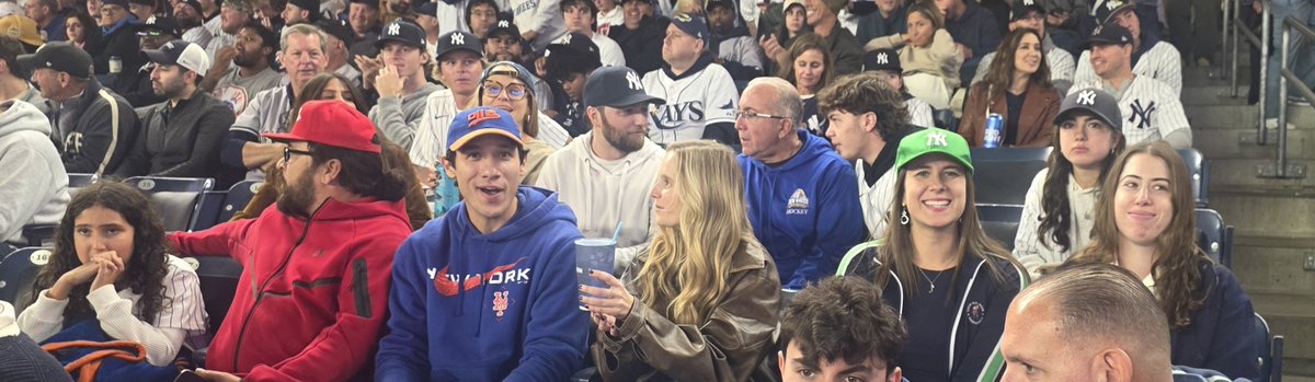 marlins_man's tweet photo. So i brought 18 guests to the @yankees playoff game tonight.  But probably the highlight of my night was meeting the nicest celebrity i ever met.  And ive met a lot....... https://t.co/9N3vbrIlVq