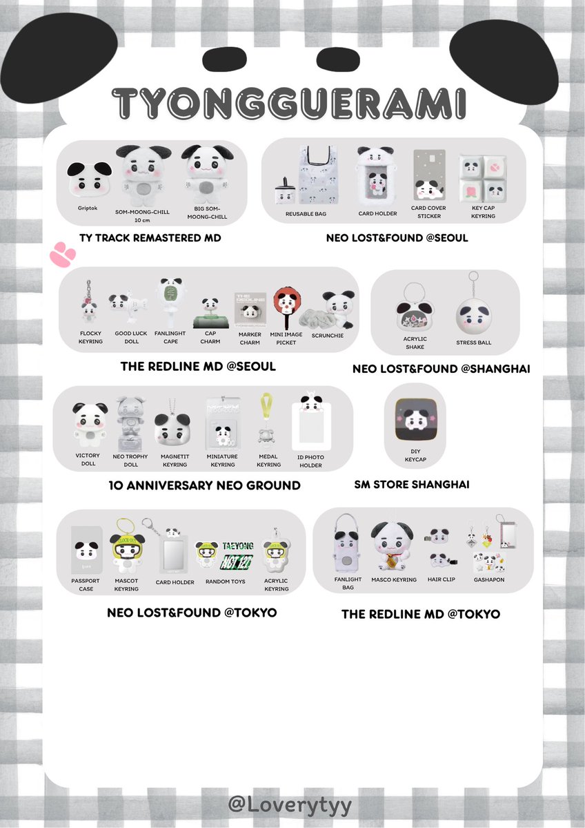 loverytyy's tweet photo. TYONGF, LET’S CHECK THE LIST 🍙🤍
✨ Tyongguerami Goods Checklist ✨
“เช็กกันหน่อย… มีอันไหนที่ยังขาดอยู่บ้าง?” 📝
#TAEYONG #태용 #TYONGF https://t.co/u85A2KkQSD