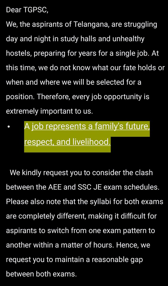 NavaneethPorika's tweet photo. Dear @TSPSCofficial #AEETelangana #Exams https://t.co/TRVgOdB8Ix