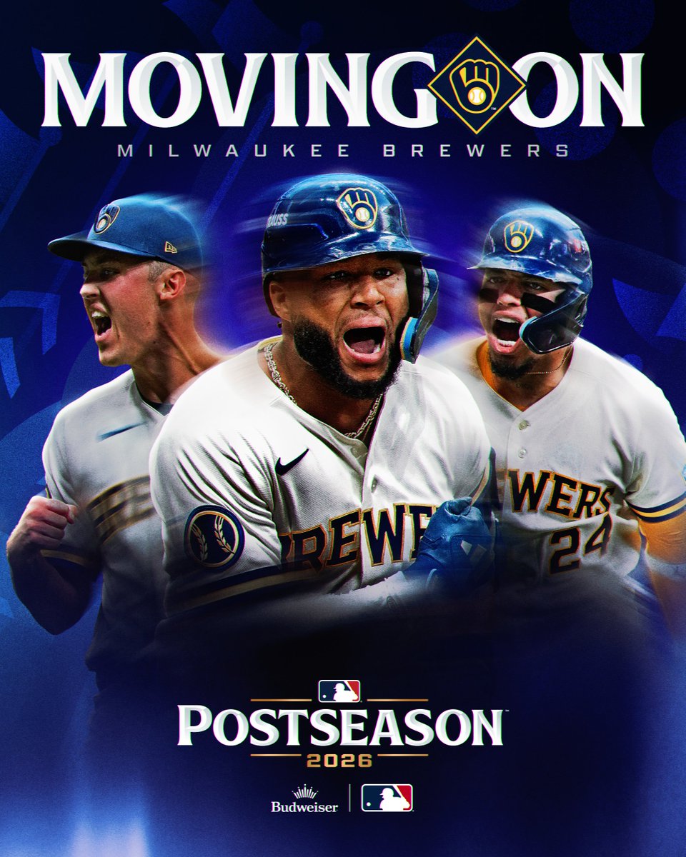The @​Brewers are NLCS bound for the second straight year! #CLINCHED

(MLB x @​BudweiserUSA) 
 [📷](https://pbs.twimg.com/media/HUFVhtZXIAAP2Wf.jpg) https://pbs