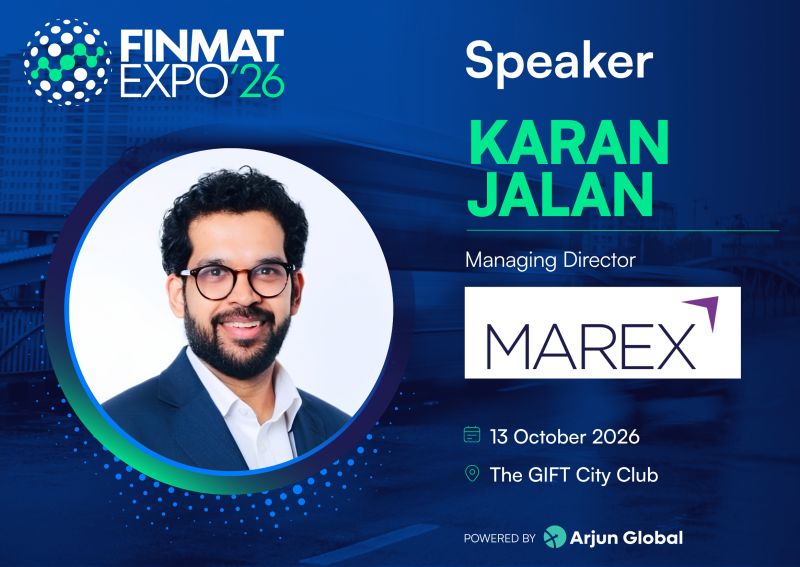 arjunglobal's tweet photo. Karan Jalan, Managing Director, Marex, will moderate the International Trading Opportunities for Indian Capital panel at FINMAT Expo 2026.

📍 GIFT City Club, Gandhinagar | 13 October 2026
🎟️ Register: https://t.co/4rDglPPYky

#FINMATExpo #GlobalMarkets #InternationalTrading https://t.co/ysCGJvA7v4