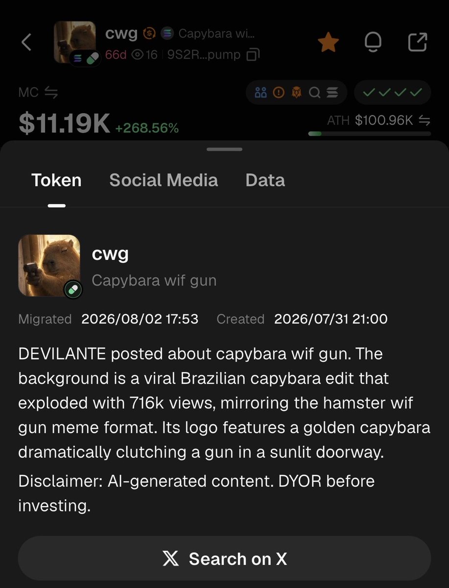 issapeaky's tweet photo. 9S2RuYGv5vcKBYmaRFiCteg3YxBdCEejZytt1RdHpump - OG, better name and ticker 15k

3xrw3JKyaSYjzksYc8nrZE1kReQAxoHT3epi3P1mpZVf - Vamp, wrong name and ticker 650k

Guess the space is just too retarded to send the right coin! https://t.co/8C4tBfMMOg
