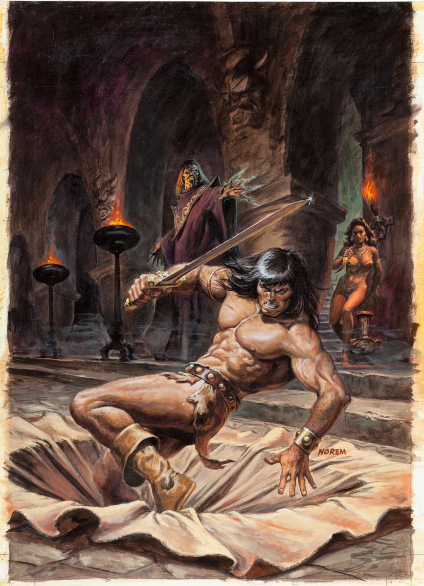 cimerians's tweet photo. Savage Sword of Conan #53 cover by Earl Norem (1980)
#CONAN #comics https://t.co/iPfUsfdgeI