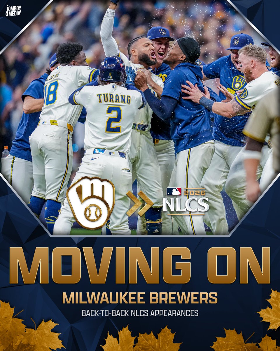 TalkinBaseball_'s tweet photo. Brewers are NLCS bound once again! https://t.co/kRfs96EbZ3