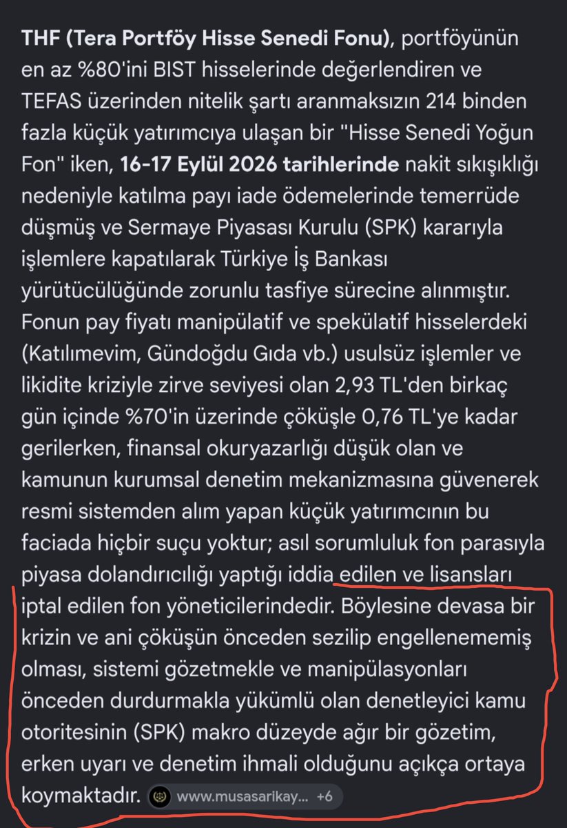 karimdakarimmm's tweet photo. Nitelik şartı aranmıyor, arkaplanda denetleniyor diye alınan küçük yatırımcı fonunun geldiği hâl. Tüm gün PC başında çalışıyorum, diyorum ki fon alayım. KY fonu olsun, bakıyorum TEFAS'ta karşıma ilk bu çıkıyor. Bir HSYF - THF fonu, max ne olabilir ki diye alıp, batıyorsun. https://t.co/ZxeCUMk1rD