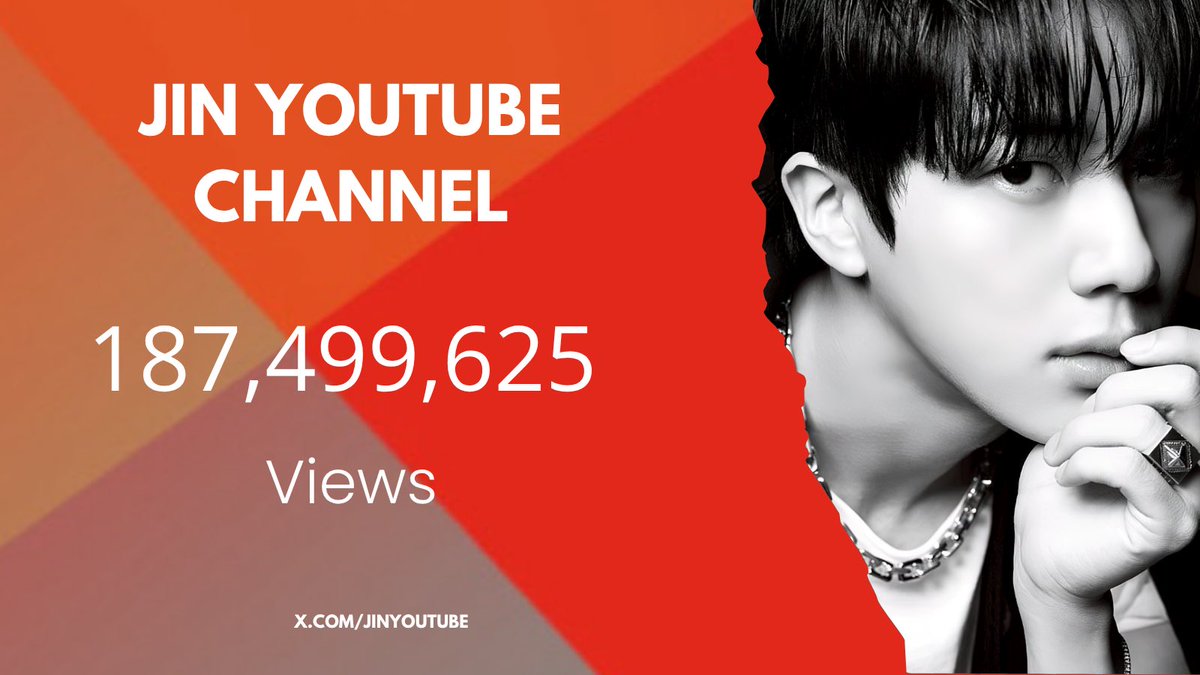 JinYouTube_'s tweet photo. 261008| Jin´s Channel Update

🔺 Subscribers: 1,957,139 (+997)
🔺️ Total views: 187,499,625 (+140,482)

#방탄소년단진 #진 #JIN #BTSJIN @BTS_twt https://t.co/oaZovXxzaa