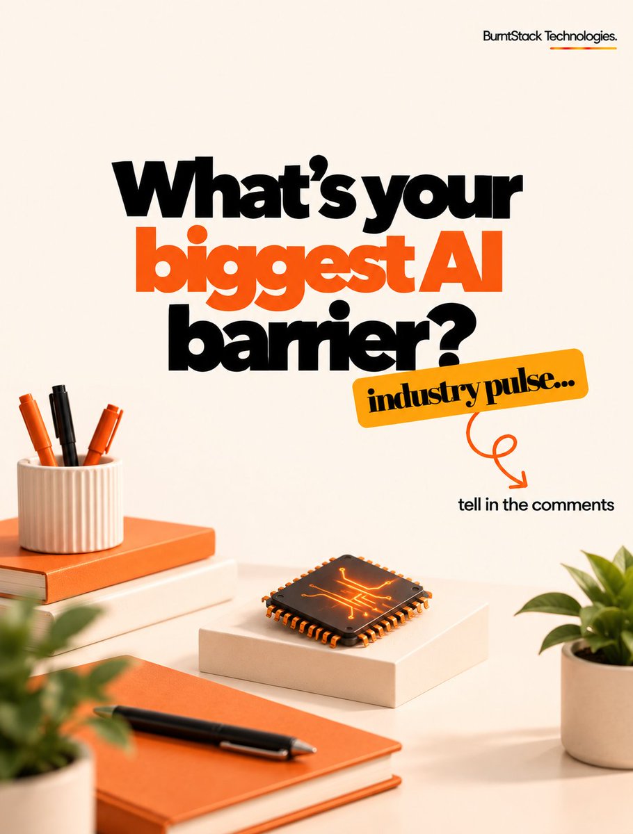 BurntStackoff's tweet photo. What’s the biggest barrier to adopting AI in your business?

Every team that looks at AI runs into something. What’s yours?

We build LLM copilots, computer vision and predictive models that turn your data into a competitive edge.
#BurntStack #AIAdoption #ArtificialIntelligence https://t.co/IIoUWJlDsL