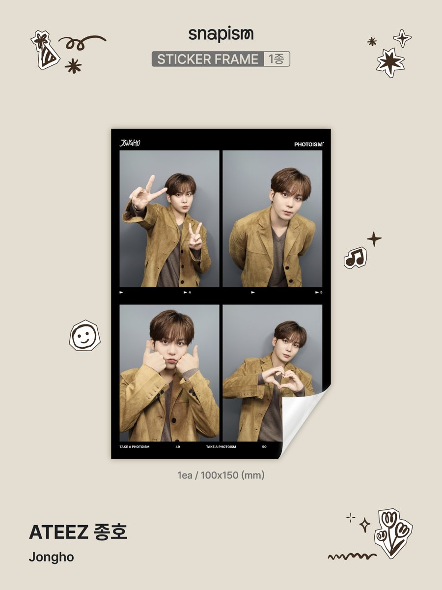 photoism_global's tweet photo. PHOTOISM X ATEEZ Jongho
ARTIST FRAME & snapism OPEN !

The <ATEEZ Jongho> artist frame & snapism will be released on PHOTOISM to celebrate his birthday.

📅 26.10.12 – 26.11.10 (KST)
📍 Only at Photoism stores.
Hotel or shopping mall pop-up locations excluded.
📍 snapism kiosks are located inside selective Photoism stores.
You can check the specific locations in the highlights of the Photoism Global Instagram account.

This frame is available at ALL GLOBAL Photoism stores.

ONLY IN PHOTOISM