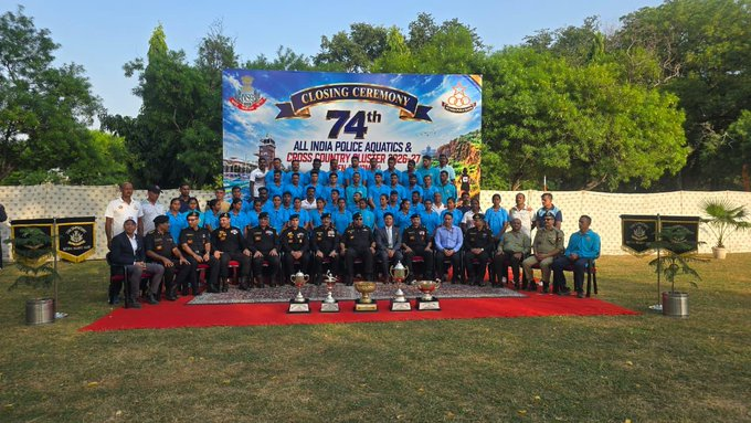 city_jmu's tweet photo. BSF Central Aquatic Team made the Prahari Parivar proud by producing above par achievement through a power packed &amp; dominant performance in  the 74th All India Police Aquatic Cluster-2026, held at NSG campus,  Manesar. https://t.co/nDgZSMQg97