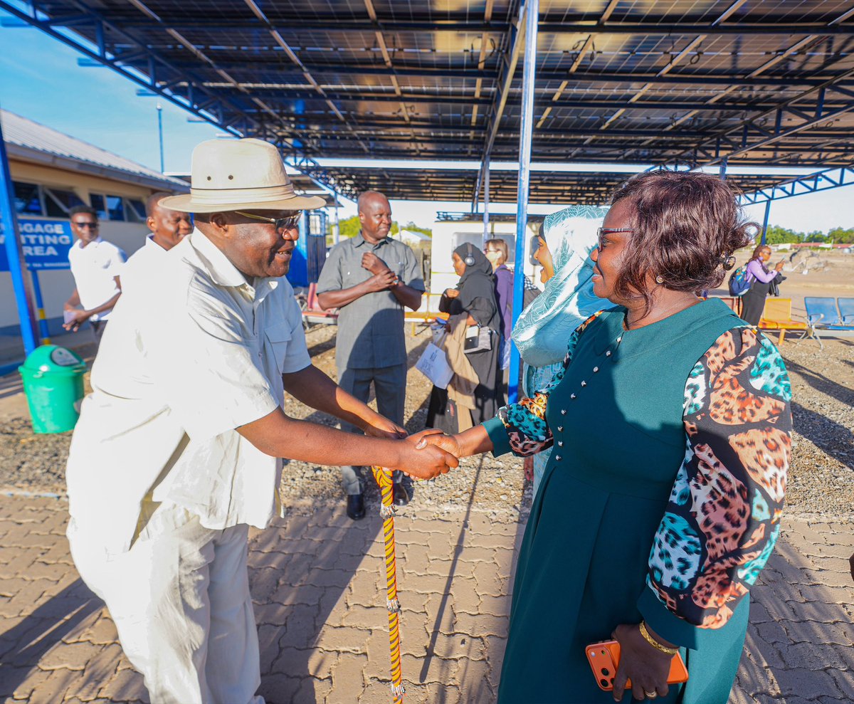 CSBeatriceMoe's tweet photo. Arrived in Lodwar, Turkana County ahead of the High-Level Stakeholders Forum on Equality and Inclusion, organized by the National Gender and Equality Commission.

I was received by my friend and equality champion Hon. Rehema Jaldesa, Hon. Josphat Lowoi Lodeya, Head/Secretary of the Minorities and Marginalized Affairs Unit (MMAU) in the Executive Office of the President and County Commissioner Julius Kavita.
