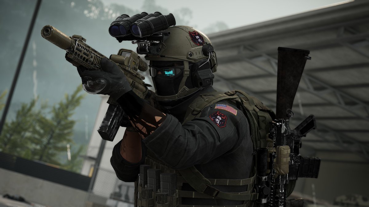 Taftonne's tweet photo. Since I've been trying to find more worlds to take photos in on VRC, here's some Ghost Recon: Breakpoint photos I got in Operation Motherland earlier :3 https://t.co/S37zTMWEtn