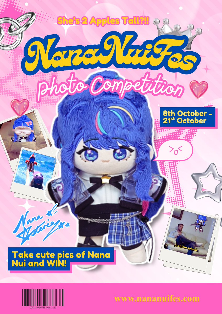 NanaAsteria's tweet photo. πΈππΈππΈππΈππΈππΈππΈπ
γγγγγγNana Nui Fes!!γγ
To celebrate the start of my birthday month, I am holding a photo competition for my plush, THE NANA NUI!! β¨π
β§Hashtag: #NanaNuiFes
β§Dates: 8th - 21st October 11:59 pm PST
πΈππΈππΈππΈππΈππΈππΈπ