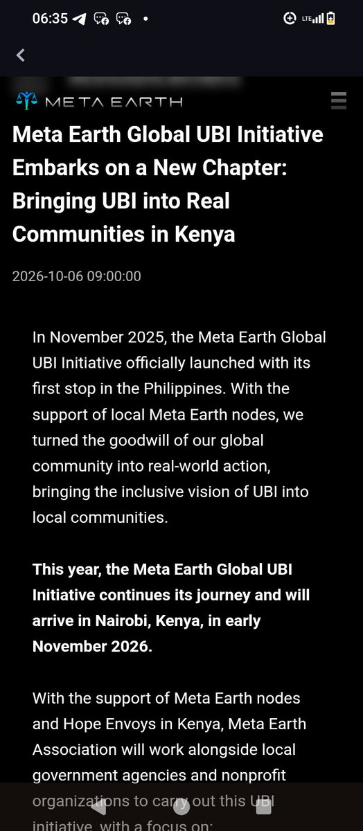 Johnubs25's tweet photo. KENYA HERE WE GO..THE INITIATIVES IS ALIVE.
BIG PROJECT YOU DON'T HAVE TO MISSED.
COMPLETE YOUR KYC AND BECOME A ME 🆔 HOLDER 
LINK👇
https://t.co/bfrt0vCV8P https://t.co/wKYlRlK9fT