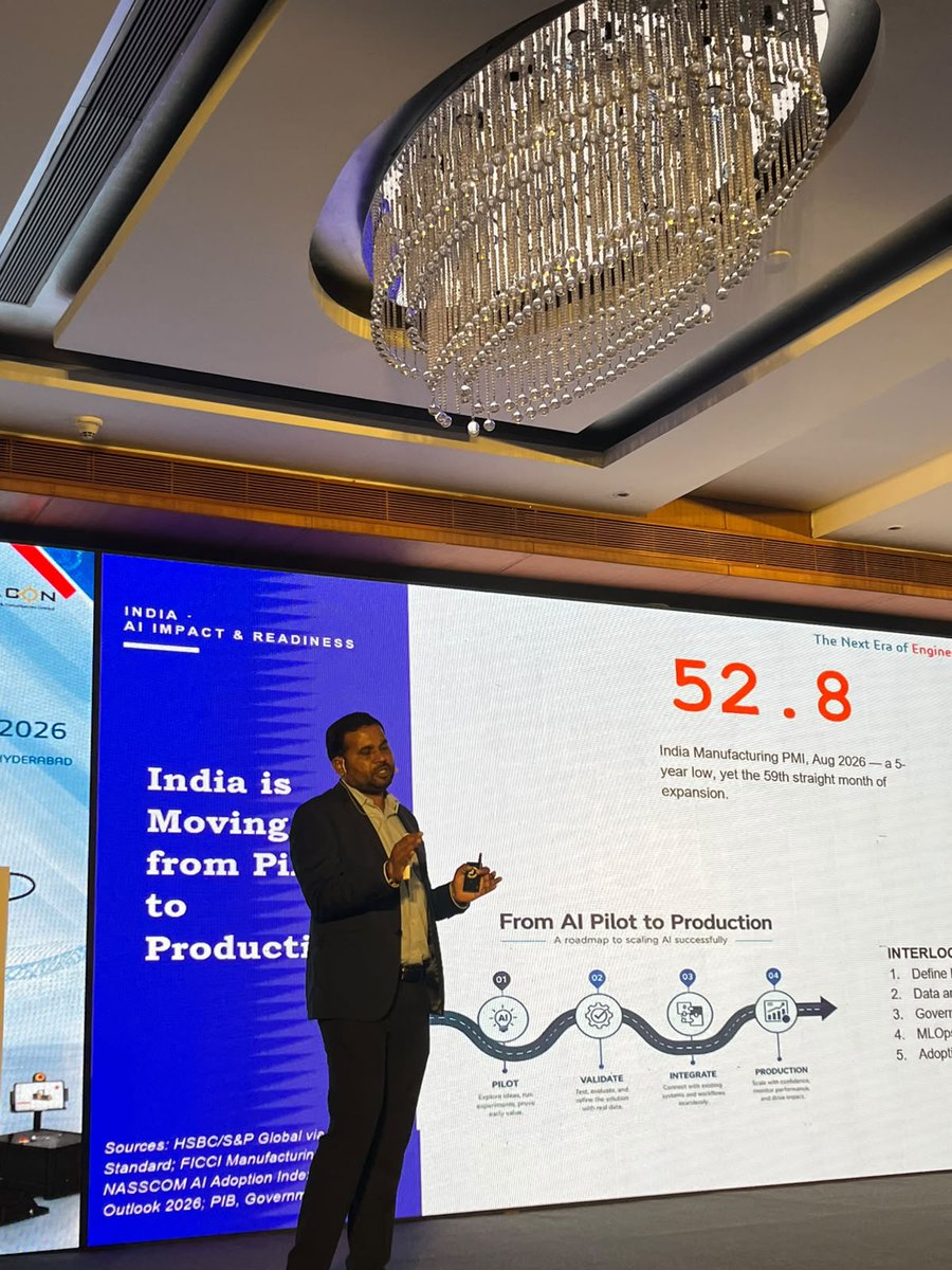 BEACONIndia_3D's tweet photo. AI is reshaping how we work and innovate! 🚀 At SOLIDWORKS Innovation Day 2026, Srinivas Gurram shares insights on building a growth mindset for an AI-driven future.
@SOLIDWORKS @Dassault3DS
#SOLIDWORKS #SWID2026 #AIEngineering #BEACONIndia https://t.co/ORSaEnoNX9