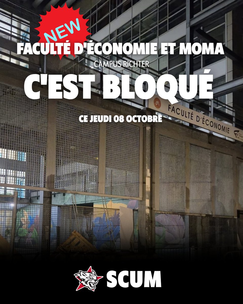 scum34's tweet photo. Ce jeudi la mobilisation continue !

🔴 Aujourd'hui à Montpellier on bloque de nouveaux campus, en plus de ceux déjà bloqués ces derniers jours !

✊ Le SCUM appelle à aller soutenir les blocus lycéens dès ce matin.

RDV avec le SCUM à 13h au Peyrou pour la manifestation https://t.co/1V0GhxLixc