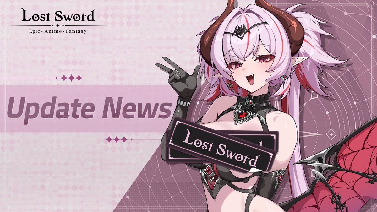LostSword_EN's tweet photo. 📢 #LostSword Update Notice ✨

Thump thump! ♥ Are you feeling the excitement for the Lost Sword update?
Check the update details on our official Discord announcement board or subreddit and preview the new content coming soon! 👀

📜 Go to Update Notice: https://t.co/LSFv3ZrH2R

#LTSD #UPDATE