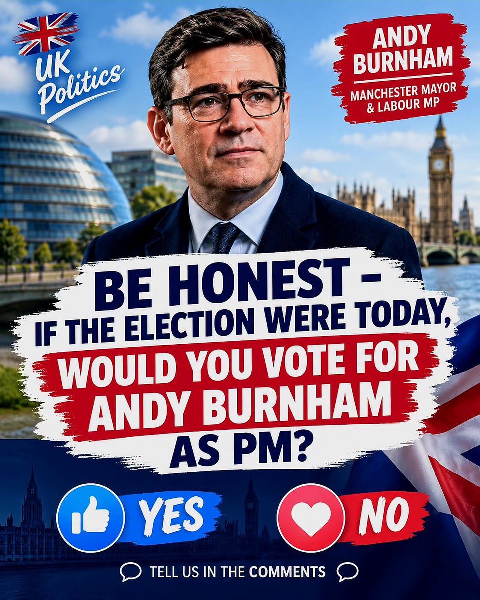 Rising_america2's tweet photo. 🇬🇧 Andy Burnham as Prime Minister? Would You Vote for Him? 🤔 https://t.co/5MDmO1Y7qZ