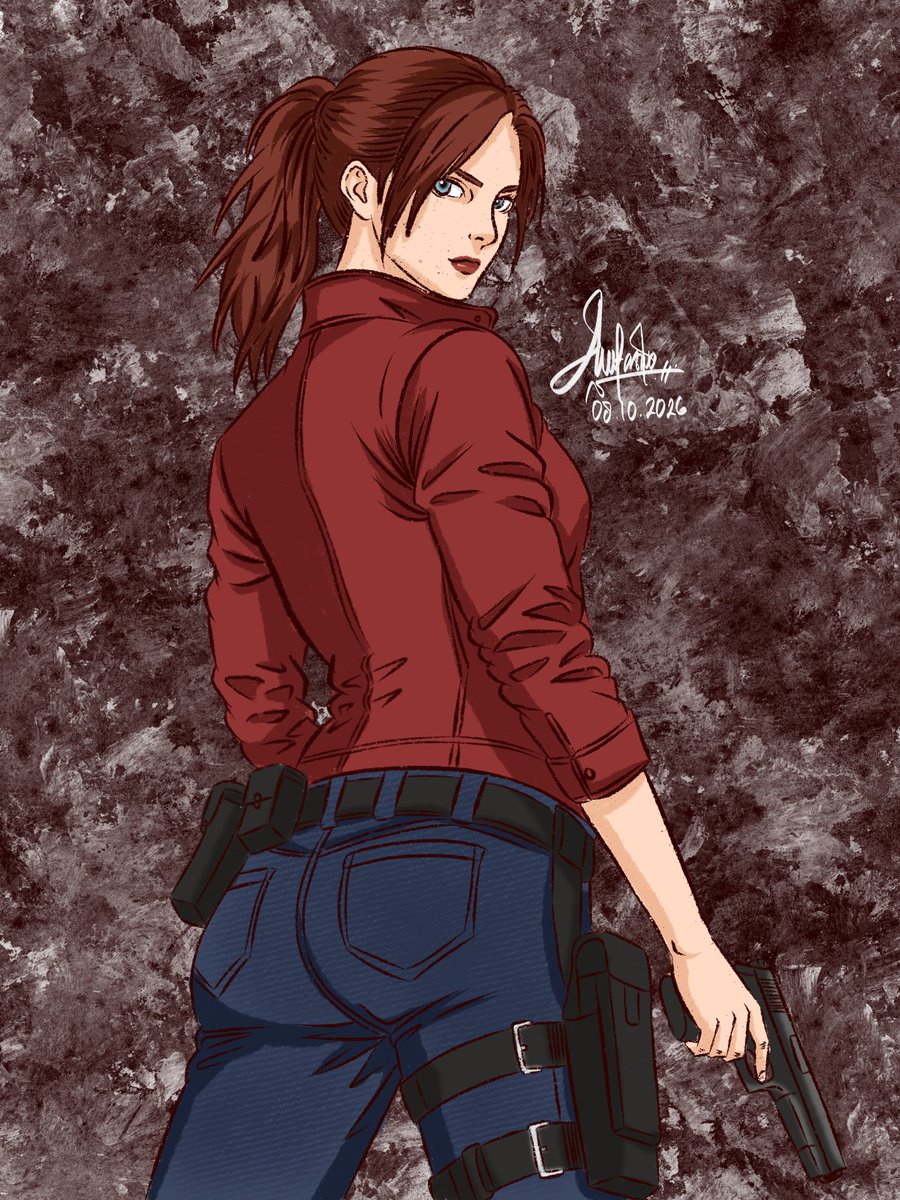 perfectgradient's tweet photo. Finished drawing Claire! 

​Continuing the Resident Evil 2, next with Leon S. Kennedy, Ada Wong, and the whole Birkin family (William, Annette, Sherry)!

#ClaireRedfield #ResidentEvil #RE2 #re2remake #fanart https://t.co/kVH4sxaW29