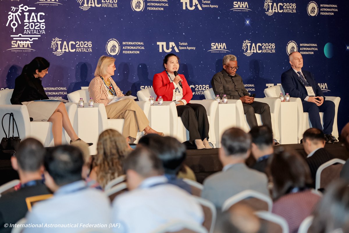 iafastro's tweet photo. The IAC 2026 momentum continued to grow on Day 3!

The Diversity Day brought another full day of high-level discussions, technical breakthroughs, and international collaboration. 🌎

#IAC2026 @IAC2026Antalya https://t.co/MvKHk9nJBY