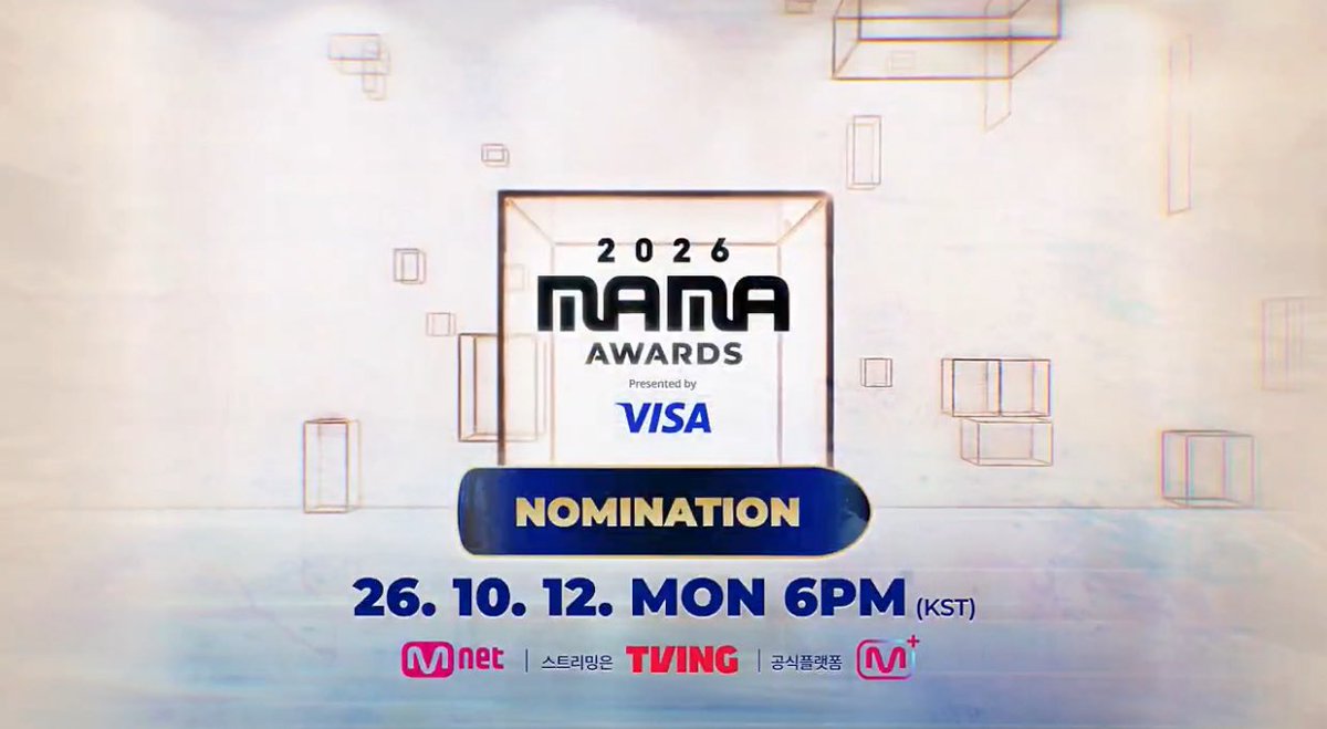EN_CODEGLOBAL's tweet photo. [#2026MAMA] 

2026.10.12 (MON) 6PM (KST) 
NOMINATION ON-AIR 

ENGENEs! Are you readyyy? 
Just like last year, LIVE NOMINATION will take place one hour before Round 1 starts!

Please prepare all your devices and accounts ahead of time. You can also join voting or hyping teams to stay engaged, motivated, and connected throughout this month-long voting battle.

Let’s do this together, ENGENEs!

1st Vote : Oct 12, 7PM ~ Oct 22, 11:59 PM KST
2nd Vote : Oct 28, 6PM ~ Nov 8, 11:59 PM KST
Live vote : Nov 20 KST

@ENHYPEN_members @ENHYPEN #ENHYPEN #엔하이픈  #エンハイプン
#MAMAAWARDS #2026MAMAAWARDS