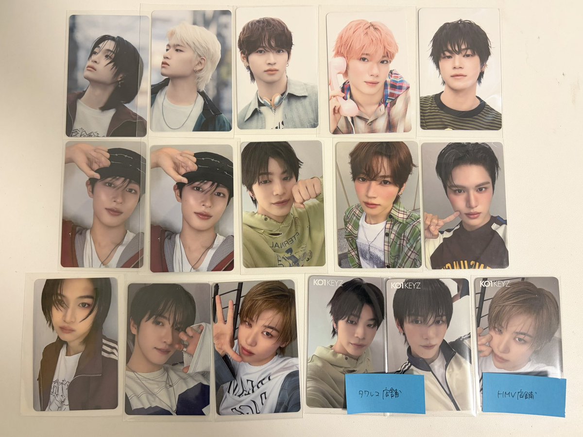 sy45is310's tweet photo. #KO1KEYZ交換

譲）加藤、小野、照井、飯塚、杉山、シンヘン、シヨン、濵田、矢田、安部（画像参照）
求）柳谷 Bセルカ>その他>シンヘン通常　特典は特典どうし

郵送or池袋周辺手渡し
まとめての方を優先
郵送は2枚以上からのみご対応させていただきます。
お声がけお待ちしております。 https://t.co/mE1OZY1Cd0