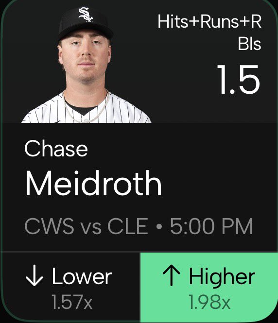 DONZPICKS's tweet photo. 10/8🏟️☄️
PICK OF THE DAY ☘️

He’s Been On A Heater, I Think He Will Try.. Forced A Double Yesterday Therefore He Will Try Again Today.

Chase Meidroth(OVER) 1.5 Hits+Runs+Rbi

📊@PropsEdge / @smacktok 
LAST10-80% HIT RATE
H2H-52% HIT RATE.
Good Luck 🍀 https://t.co/mratfEyr0E