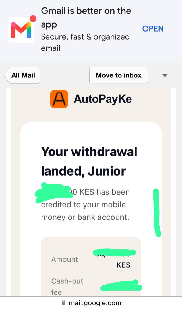 Mainajunio's tweet photo. Am a satisfied customer thanks @Autopayke https://t.co/E33wwe38KQ