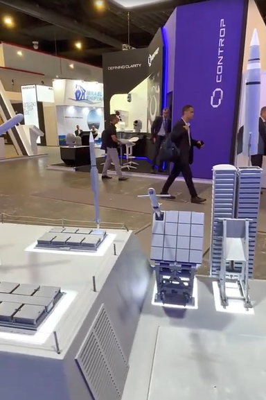 IsraelMilitaryC's tweet photo. Israel Aerospace Industries (IAI)’s Sea Demon mini cruise missile brings high-density firepower to the sea. Two 16-cell launchers pack 32 total cells to hit surface ships and land targets over 200 km away, perfectly pairing with separate, heavy anti-ship missiles. https://t.co/KpfmEnhX1c