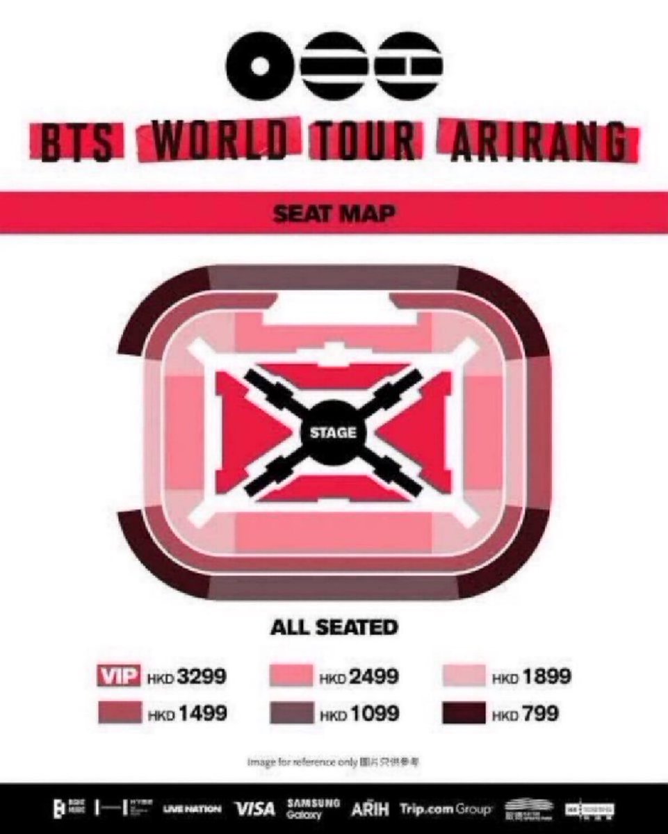 rayo4le's tweet photo. ARMY TICKETS
BTS WORLD TOUR 'ARIRANG' IN HONG KONG 📍

Tickets Secured:
VIP HKD 3299
Zone HKD 2499

Seated together
Foreigners can book also DM

#TicketProxy
#BTS #BTSinHK
#ARIRANGinHONGKONG #방탄소년단
#防弾少年団 #バンタン https://t.co/ECl7XrZa6C