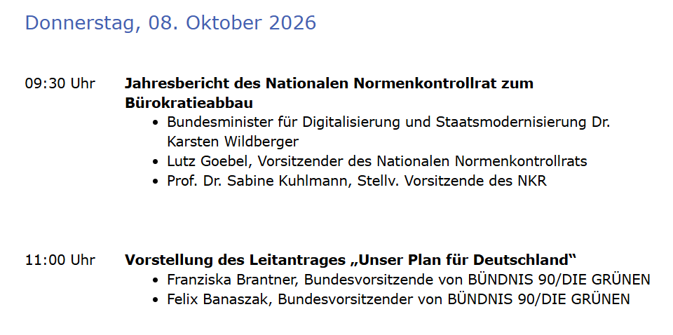 FWarweg's tweet photo. Heute um 11 Uhr wird die @Die_Gruenen-Spitze (@fbrantner & @fbanaszak) ihren Leitantrag "Unser Plan für Deutschland" in der #BPK vorstellen. 

Man darf gespannt sein, was eine +- 15% Oppositionspartei so als ihren Plan für diese angeschlagene Republik vorstellt und was sie sich davon erhofft... (und ob sich Franziska und Felix daran erinnern, wer bis Mai 25 mit in der Vorgängerregierung saß...)🤔

Falls Ihr Fragen habt... ;)
