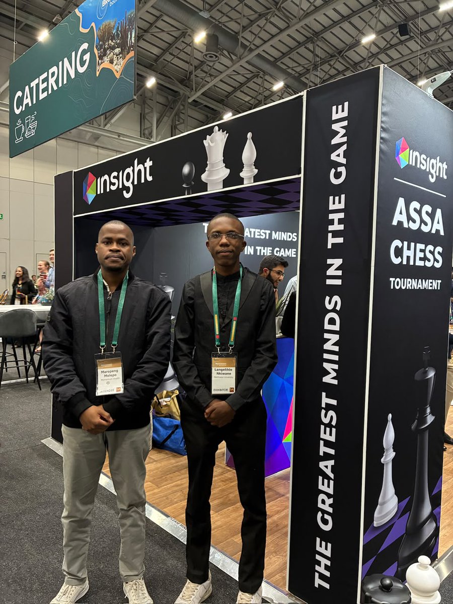Insight_SA's tweet photo. ♟️Our Second Finalist Is Confirmed♟️ 
 
The second semi-final of the 2026 Insight/ASSA Chess Tournament has been decided, with Maropeng Molepo securing the win and claiming the final spot in the championship match. 👏 
 
That means the stage is now set: Mohamed Bhawoodien will face Maropeng Molepo for R10,000 and the title of Actuarial Grandmaster. 
 
Now there’s only one question left: who will make the final move? 👀♟️

Watch the finals live on YouTube: https://t.co/jlC1iCb9am
 
#InsightASSAChessTournament #ASSAConvention2026