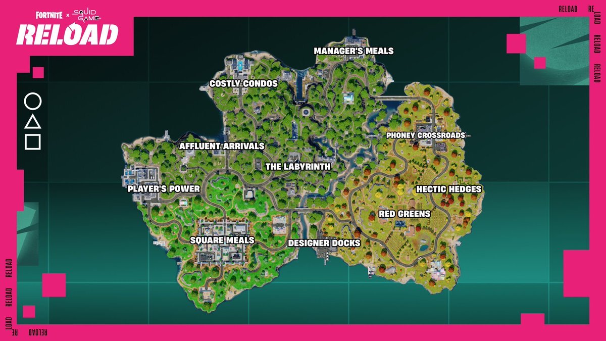 FN_Assist's tweet photo. The Squid Grounds map replaces Surf City Remix in #Fortnite Reload from October 15th! https://t.co/ObjpGbcAXV