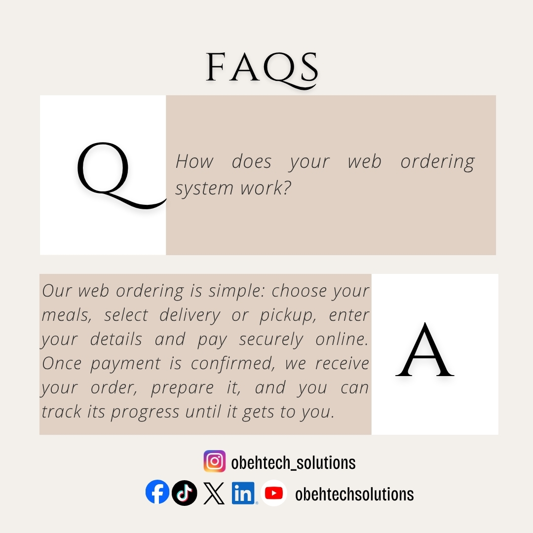obehtechsolutns's tweet photo. Got questions about how Obehtech Solutions Prima Restaurant Web App and its ordering processes works? Swipe through to see how we keep you updated every step of the way.

#TechSolutions #ordertrackering #AppDevelopment #BusinessAutomationSoftware #Obehtechsolutions https://t.co/sL7eQMIxrN
