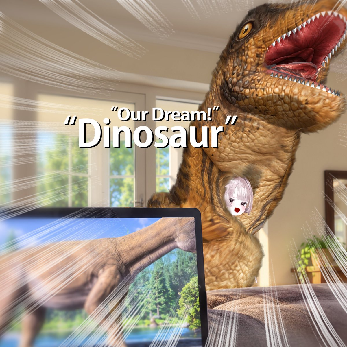 Halex_VRC's tweet photo. 💜【RT Event】💜  
Our Dream, 🦖Dinosaurs Suit🦖 「36アバター対応」

["One extinction is enough."]
💜https://t.co/FG8G66MS16💜

みんな！お会いできて嬉しいです！ Halexです！💜
どうぞよろしくお願いします🙇‍♀️!!
[RT Event] 7人
[期限] 26.10.08 - 26.10.17

다들! 반가워요! Halex 입니다!💜
이번에도 잘 부탁드립니다🙇‍♀️!!
[RT Event] 7人
[期限] 26.10.08 - 26.10.17

Hi!!! everyone!! I'm Halex!💜
RT Event! yeahhhhh!!
Have a great one!!!🙇‍♀️!!
[RT Event] 7人
[期限] 26.10.08 - 26.10.17

 #VRChat 

こんにちは！！！みなさん！！！！

なんだか最近、よく投稿していますね……。
は……は、恥ずかしい……！
でも……お会いできて嬉しいです……！！

今回の衣装は！！

私たちの夢……
私たちの野望……
そして、私たちが望んでいた世界……！！

ガトリングガン恐竜！！！

くぅ〜〜！！
いいですね、いいですね〜〜~,~

ハロウィンやエイプリルフールには、
こういうちょっと面白い衣装を
ずっと作ってみたかったのですが……。

いつも時間が足りなくて、
なかなか作れなかったのが少し心残りでした！

なので、入院していた時に
少しずつ……少しずつ……作っていました！！

恐竜スーツだけだと少し寂しいかなと思ったので、
風船でできた剣と、
恐竜スーツの背中につけられる大きなリボンも同梱されています！

ガトリングガンと恐竜の口は、
ShapeKeyで調整することができます！

なんだかアニメーションを作った時に、
口から「スッ……！」と出てくる感じが楽しそうだったので、
ShapeKeyで動かせるようにしてみました！！

そして、せっかくなら！！

「対応アバターもいっぱい入れてしまおう！！！」

……と思っていたら……

こうなりました……。

イベント向けの衣装ではありますが、
販売用の製品として制作している以上、
リギングについてもできる限り丁寧に調整しました！

ただ……
全身を覆うタイプで、
さらに腕が少し短めのスーツ形状になっているため、

一部のBody ShapeKeyをご使用になる場合は、
少しだけご注意いただけますと幸いです……T.T……

あ！！
そして！！

これはハロウィン衣装ではあるのですが……！！

通常衣装の発売日である
10月16日（金）にも！！

新しい衣装が発売されます〜~,~

フランケンシュタインと赤ずきんの雰囲気を混ぜた、
コンセプチュアルでありながら、
普段着としても使いやすい衣装になる予定です！！

「フランケンシュタインがどうやって普段着になるんだ……？」

……って思いましたよね……？

そう思ったあなたは……

私と一緒に恐竜になりましょう……。

ありがとうございます……ふふふ……。

とにかく！！

いつも本当にありがとうございます！！！💜

みなさん、どうか体調を崩さないでくださいね！！

また来週……？
来週お会いしましょう！！！T,,T！！

_______________________________________________

 안녕하세요!!! 여러분!!!!
뭔가 자주 보내요...바..반..가워요! 부끄럽네요...

이번 의상은!! 우리의 꿈...
우리의 야망... 우리가 원하던...세상!!
개틀링건 공룡!!! 
키하~ 좋아요 좋아요~,~
할로윈이나 만우절에 재미있는 의상을
꼭 만들고 싶었는데...
언제나 시간이 부족해서 아쉬웠어요!
그래서 입원했을때 조금씩 조금씩 만들었답니다!!
공룡슈트만 있으면 심심할 것 같아서
풍선으로된 검과 공룡슈트 뒤에 큰 리본이 동봉되어있습니다!
개틀링건과 공룡입은 쉐이프키로 조절이 가능합니다!
뭔가 애니메이션을 만들면
입에서 쑤욱 하고 나오는 느낌이 좋아서
쉐이프키로 만들었답니다!
그리고 이왕하는거!! 대응도 왕창 넣어보자!!했더니...
이렇게 되었네요...

이벤트 의상이긴해도 
판매용으로 제작한만큼
리깅에 최대한 신경을 썼지만
온몸을 덮는 팔이 짧은 슈트형태라...어느정도는 
바디 쉐이프키 사용을 조심쓰레 권고 드립니다..T.T...

아! 그리고! 이게 할로윈 의상은 맞는데...!!
정규 의상 발매 날짜인 10월 16일(金)에도!
의상이 발매됩니다~,~
프랑켄슈타인과 빨간망토 느낌을 섞은
컨셉츄얼하면서 일상복으로도 사용 가능한 의상이 나옵니다!!
프랑켄슈타인이 어떻게 일상복이 되는거지라고 
생각하셨죠...? 맞았다면 저와 함께 공룡이 됩시다...
감사합니다...흐흐흐...
아무튼!! 언제나 감사합니다!!!💜
다들 아프지말고 다음주? 다음주에 봐요!!!T,,T!!
_______________________________________________

Hello!!! Everyoneeeeeeeee!!!!
Hi (Shy...)

I feel like I've been posting pretty often lately...
N-nice to see you again...!!
This is kind of embarrassing...

This time, the outfit is!!

Our dream...
Our ambition...
The world we've always wanted...!!

A GATLING GUN DINOSAUR!!!

Kyaaah!!
Yes, yes I like this~,~

I've always wanted to make something fun and silly
for Halloween or April Fools' Day...

But I never really had enough time,
so I always felt a little sad that I couldn't do it!

So while I was in the hospital,
I worked on it little by little...
very, very slowly!!

I thought the dinosaur suit alone might feel a little lonely,
so the set also includes
a balloon sword
and a huge ribbon for the back of the dinosaur suit!

The Gatling gun and the dinosaur's mouth
can both be adjusted with Shape Keys!

I thought it would be really fun
if, when you made an animation,
the Gatling gun could just slide right out of its mouth like
"shwoop...!"

So I made it controllable with Shape Keys!!

And then I thought...

"If we're doing this anyway...
LET'S ADD A TON OF AVATAR SUPPORT TOO!!!"

...and somehow...

this happened...

Even though this is an event outfit,
I still made it as a proper product for sale,
so I tried to be as careful as possible with the rigging!

However...

because it's a full-body suit
with slightly shorter arms...

I gently recommend being a little careful
when using certain Body Shape Keys... T.T...

Ah!!
And!!

Yes, this IS a Halloween outfit, but...!!

On our regular outfit release date,
Friday, October 16th!!

There will be another new outfit too~,~

It's a conceptual outfit
that mixes Frankenstein
with a Little Red Riding Hood vibe,

while still being designed so you can use it
as a more casual everyday outfit too!!

You're probably thinking...

"How exactly does Frankenstein become everyday wear...?"

...right?

If you thought that...

come become a dinosaur with me...

Thank you... hehe...

ANYWAY!!

Thank you so much, as always!!! 💜

Everyone, please stay healthy and don't get sick!!

See you next week...?
Next week!!! T,,T!!