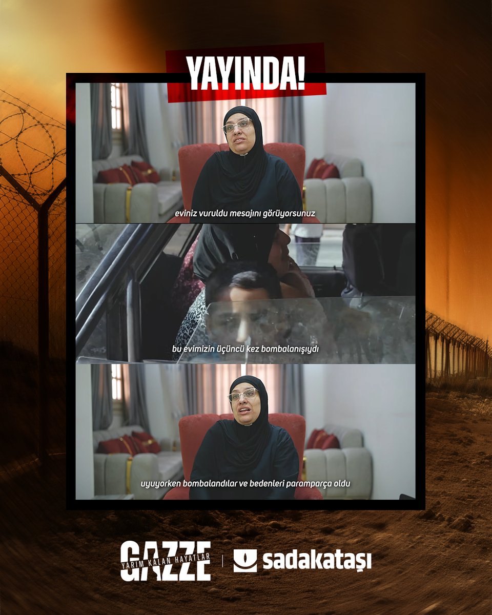 sadakatasi's tweet photo. Gazze'de bir annenin yaşadıkları...

“Evinizin vurulduğuna dair bir mesaj görüyorsunuz. Bu, evimizin üçüncü kez bombalanışıydı. Uyurken bombalandılar ve bedenleri paramparça oldu.”

“Gazze: Yarım Kalan Hayatlar” belgeselimiz youtube kanalında yayında; https://t.co/m5HbGTtfD5 https://t.co/tYpzI8IaVy