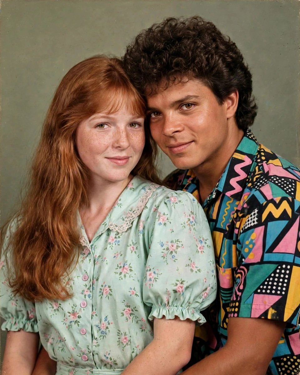 gingerinawild's tweet photo. TBT de uma juventude que a gente não viveu. 🥹 
A IA simplesmente entregou. 😍 🫶🏻✨ https://t.co/AEELWcP2Ta