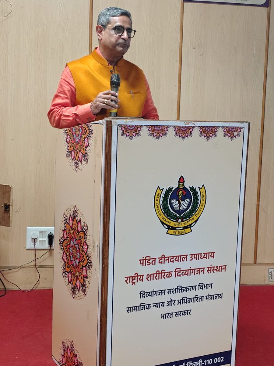 DCPCR's tweet photo. Hon’ble Chairperson, DCPCR, @OPVyas12 participated in the Capacity Building Programme on Disability for Child Protection Functionaries, organised by PDUNIPPD, New Delhi, in partnership with Udayan Care.

@gupta_rekha 
@CMODelhi https://t.co/ku4wz3wN4c