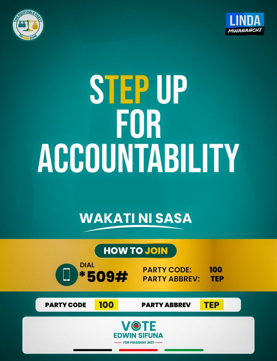 FredahOndu61763's tweet photo. We should all sTEP up 💪 
@edwinsifuna https://t.co/Y0JRGkb7ek