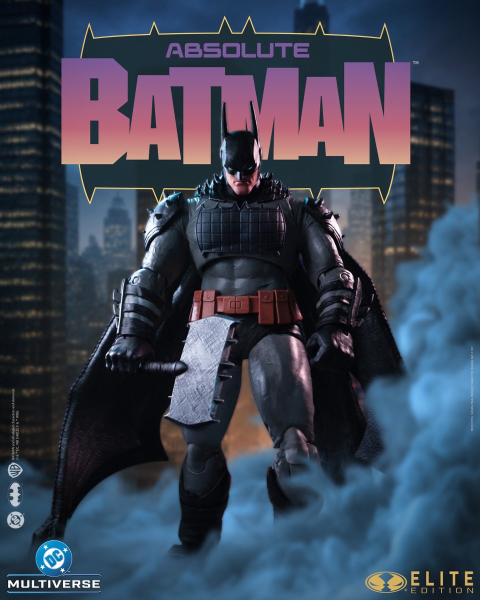 mcfarlanetoys's tweet photo. Absolute Batman. McFarlane Elite Edition. Launches TOMORROW. 

#McFarlaneToys #AbsoluteBatman #Batman https://t.co/5wQXJKTI7d