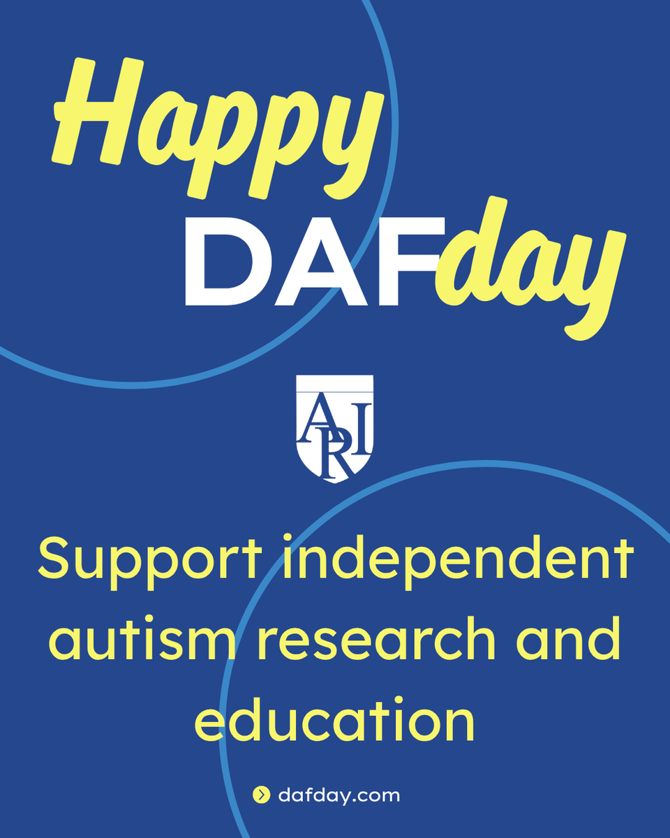 ariConference's tweet photo. https://t.co/LICcocJwd1  Today is Donor-Advised Fund (DAF) Day! DAF Day is a new kind of giving day that reframes how DAFs are used and who uses them. ARI is included in a collaborative group of nonprofits, fundraising platforms, and DAF providers encouraging impactful use of nearly $230 billion in DAF accounts that is earmarked for giving. If you already have a Donor-Advised Fund, it’s a powerful tool to support organizations like the Autism Research Institute while also benefiting from an income tax deduction.