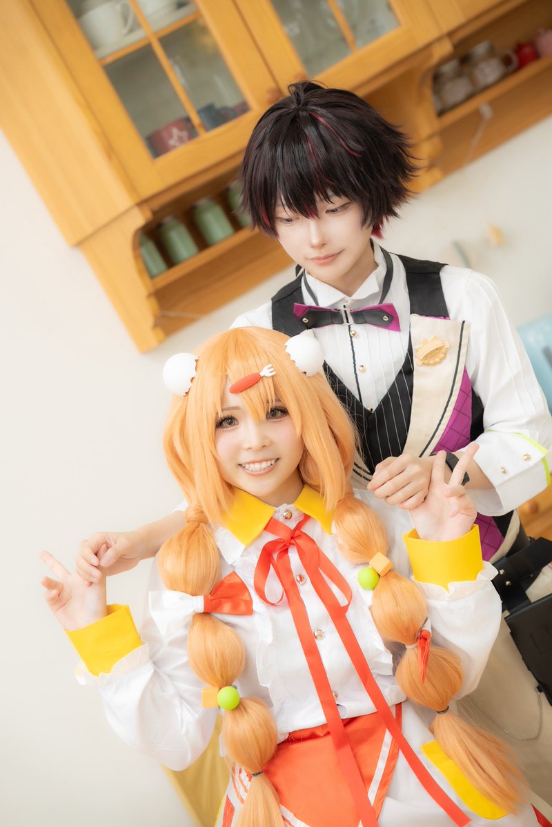 okayu_cos14's tweet photo. cosplay   ￤    njsj

               ξ ま＋=ま  💛💜

photo:神月姫さん
🍇: 柚木ちゃん
#夏の暑さに負けるなｽﾍﾟｼｬｰﾚ0829 https://t.co/4vfFHBbtJz