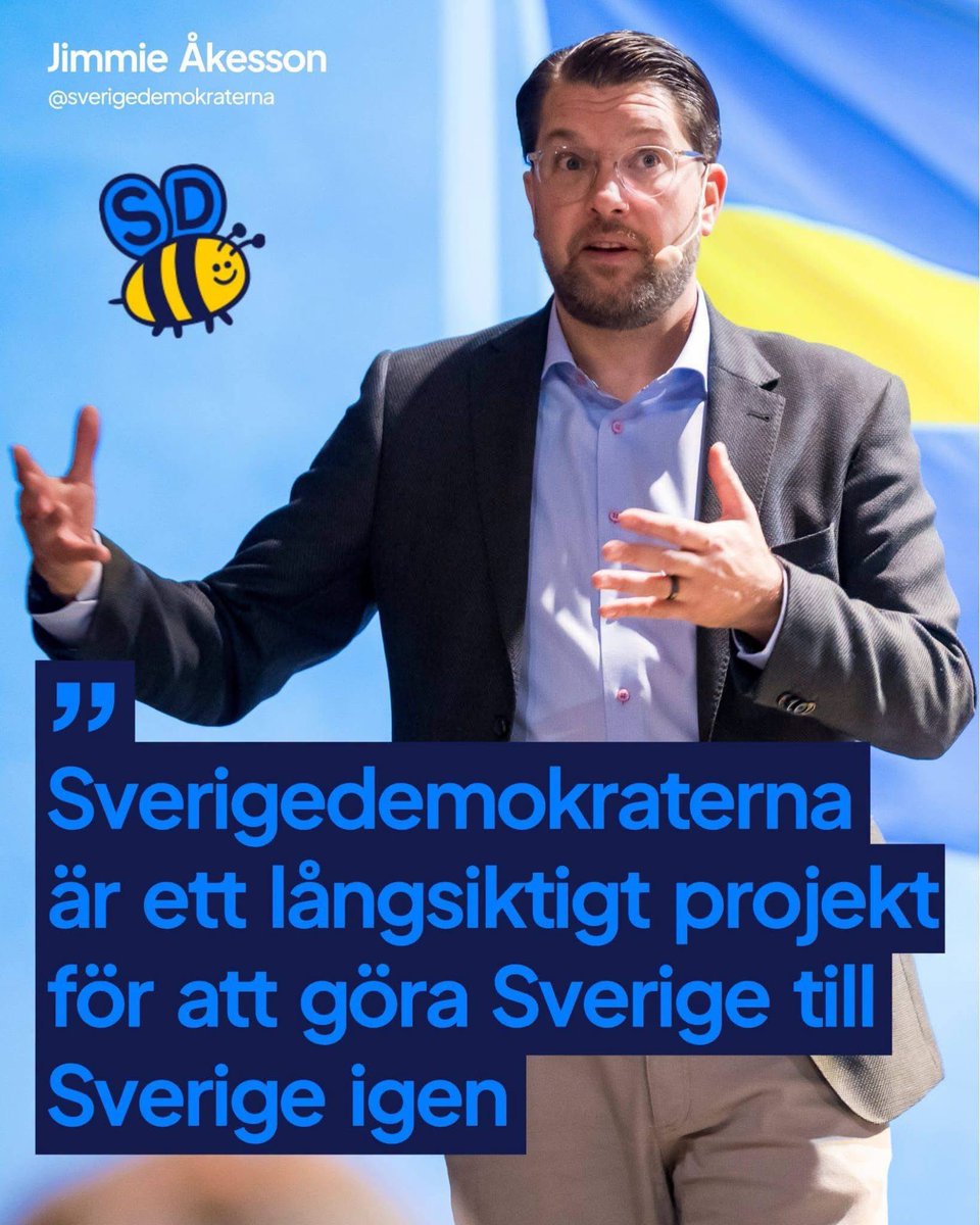 jimmieakesson's tweet photo. Sverigedemokraterna är inget tillfälligt störmoment för de gamla partierna.

Under 16 år i riksdagen har vi utmanat de etablerade partierna på allvar, och vi fick rätt. Idag har vi flyttat dem till vår planhalva och fått igenom stora delar av vår politik.

Fyra år som stödparti åt en borgerlig regering har gett stora resultat: den lägsta invandringen på decennier, lugnare gator, en tandvårdsreform och lägre bränslepriser, för att nämna några. Utan oss som en ständig blåslampa hade de borgerliga partierna aldrig klarat av många av de reformer som nu har blivit verklighet.

Men Sverigedemokraterna är inget borgerligt parti. Vi tillhör inget av blocken och kan samarbeta åt båda håll, utifrån vad som ger oss störst möjlighet att få igenom vår politik.

Därför rivstartar vi nu arbetet med Sverigedemokraterna efter Tidö och lägger grunden för nästa stora steg. Målet är fortfarande att Sverigedemokraterna ska bli Sveriges största parti, och det är ett maratonlopp som bara har börjat.

Läs hela min debattartikel. Länk i kommentarsfältet.