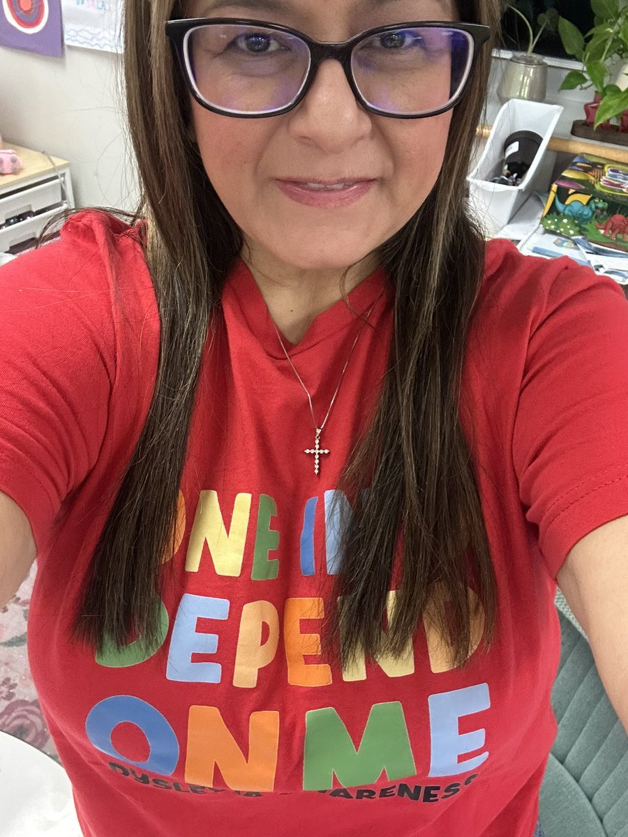 DrSalitas's tweet photo. Red for dyslexia awareness today, one in five depend on me! https://t.co/ciigofJZ1D