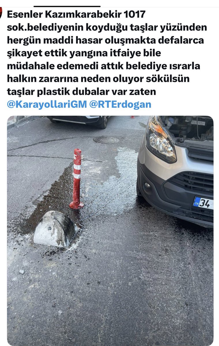 POYRAZ9c's tweet photo. @tatlici_talat @esenlerbelediye @IBBcozummerkezi @TC_icisleri @KarayollariGM @eczozgurozel @BY @Akparti @suleymansoylu @naci_agbal @akpartiistanbul @herkesicinCHP @kilicdarogluk @TBMMresmi https://t.co/sqgrLjnz4B