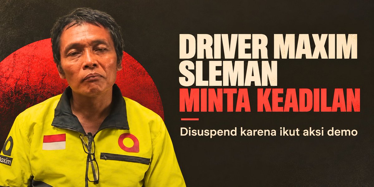 arifnovianto_id's tweet photo. Krna ikut aksi demo memprotes program Turbo yg mana driver bayar 15 ribu per 5 jam agar diprioritaskan dpat orderan, Qizal disanksi putus mitra atau di PHK olh Maxim.

Ini bukan kasus pertama. Data yg saya himpun, pda 2022, ada 102 pengemudi yg diputus mitra krn ikut aksi protes. https://t.co/LbTaOtu01l