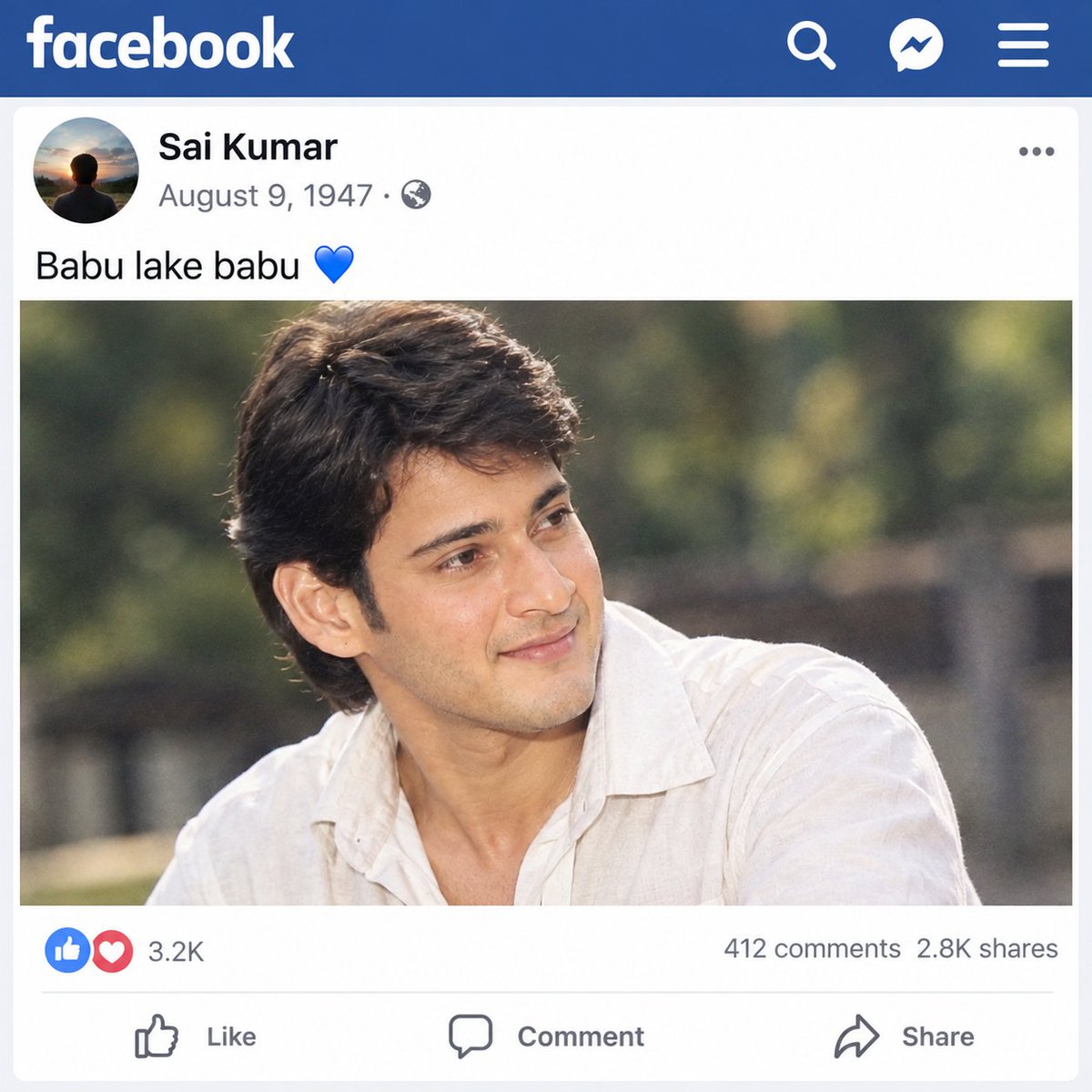 alwayskarthik3's tweet photo. 1947 lone babu lake babu Mahesh Babu ani proof undhi inka em kavali ra 🥵🔥🔥 https://t.co/aXiFv9uwqi