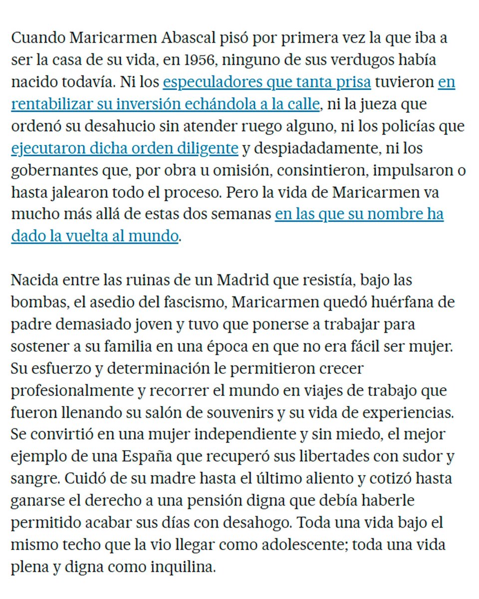 InquilinatoMad's tweet photo. Hasta siempre, Maricarmen! Hoy escribimos en el país una columna homenajeando a la mujer que decidió no morir en silencio, que dio nombre a dos decretos, tumbo el gobierno e inspiró una huelga que se adivina histórica. Te queremos ❤️ https://t.co/qDBdTyg8L9