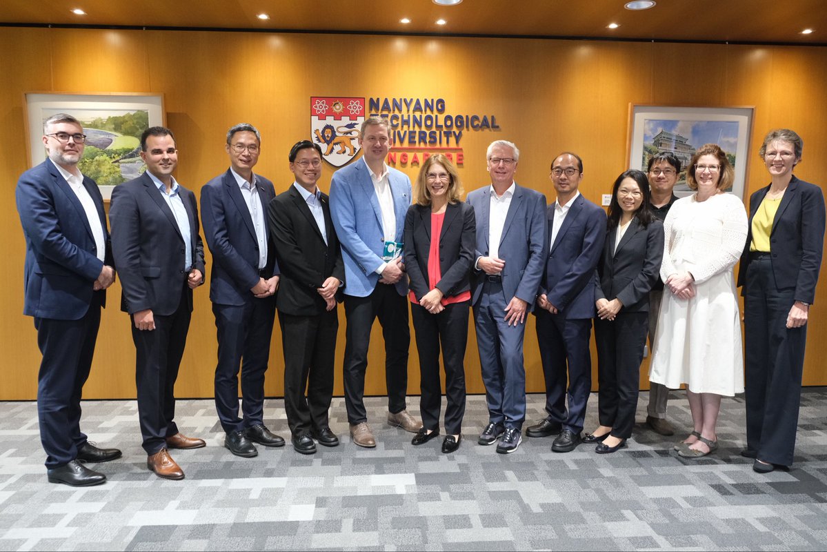 NTUsg's tweet photo. #NTUsg is strengthening its research and academic ties with Germany's Max Planck Society (@maxplanckpress) through two new agreements aimed at advancing scientific collaboration and nurturing the next generation of researchers.

A new joint PhD supervision programme with the Max Planck Institute for Chemical Energy Conversion will enable PhD candidates to work with supervisors from both institutions on sustainable energy, advanced materials and green chemical processes.

The partnership will also explore new opportunities with the Max Planck Schools, including research internships, joint training and academic exchanges for undergraduate and postgraduate students, further expanding pathways for international research collaboration. https://t.co/lGE4atjrRt

#NTUsgResearch #NTUsgEducation #NTUsgPartnerships #NTUsgInterdisciplinary #NTUsgInternational @mpicec_press